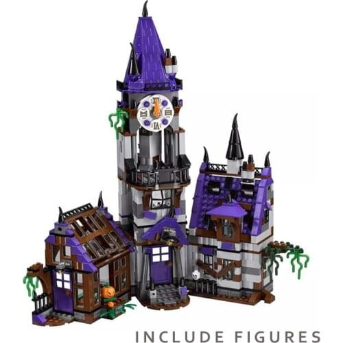 2021 Scoo- by Do-o Mystery Castle Courtyard Mansion Model Building Blocks Sets Bricks 75904 with Figures Educational DIY Toys