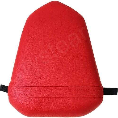 Red Cafe Racer Seat Cover Seat Vintage Leather Motorcycle Rear Passenger Seat Cushion Pillion For Yamaha YZF 1000 R1 2007 2008