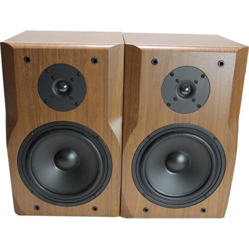KYYSLB 80W 4-8 Ohm DS80 8.5 Inch Two Frequency Division Passive Bookshelf Speaker Two Unit Wooden Household Front Speaker