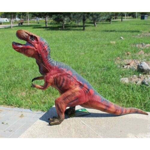 70cm Soft Rubber Tyrannosaurus Rex Model Toys Simulation Dinosaur Decoration Children 's Educational Toys New Year Gifts