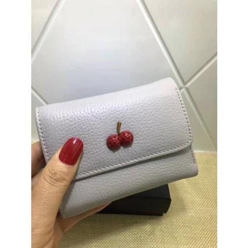 2020 New Short Wallet Fashion Printing Folding Womens Wallet Genuine Leather Hasp Female Purse Nice Billfold DDY01