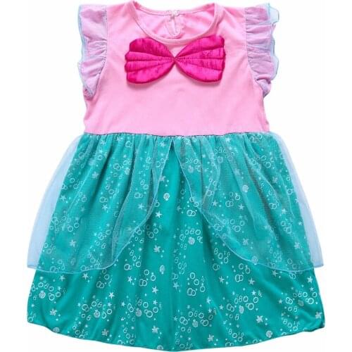 Baby Girl Clothes Flower Girl Dresses 2019 cinderell Cosplay Costume little mermaid Dress Fairy Princess Mermaid Party Dress 12Y