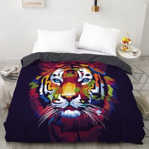Duvet cover Quilt/Blanket/Comfortable Case Luxury Bedding 140x200 150x200 240x220 for Home 3D Print animal colorful tiger
