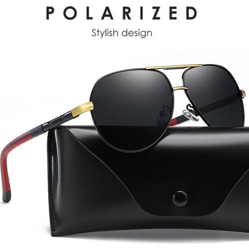 Men Vintage Metal Polarized Sunglasses Two-Tone Classic Brand Sun glasses Coating Lens Driving Eyewear For Men/Women JDA3049