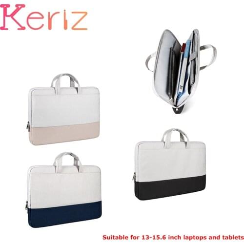 Handle Computer Laptop Bag For Macbook 13 14 15 inch Portable Waterproof Polyester Briefcase Handbag