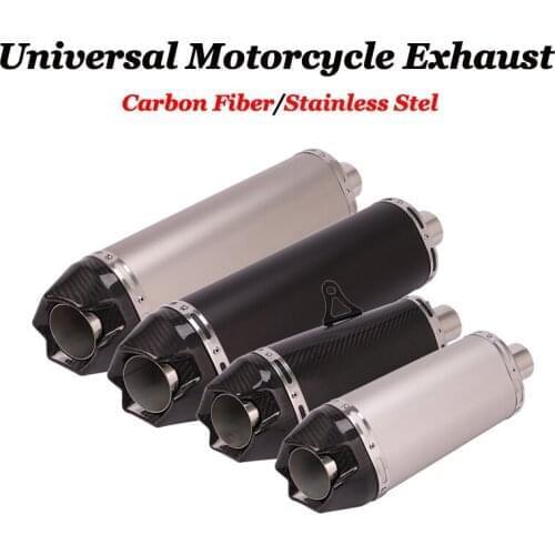 51mm Universal Motorcycle Exhaust Pipe Muffler Escape Moto Carbon fiber DB Killer For zx10r CBR500 CBR1000 R25 ADV750 MT07