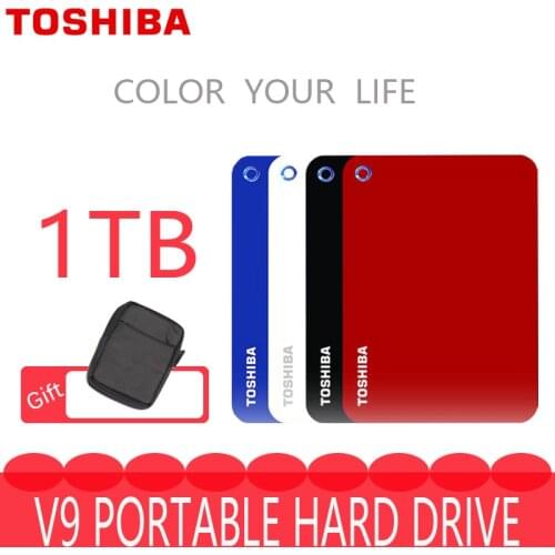 TOSHIBA 1TB External HDD 1000GB Portable Slim Hard Drive Disk USB 3.0 SATA3 2.5" Original New Colorful HD