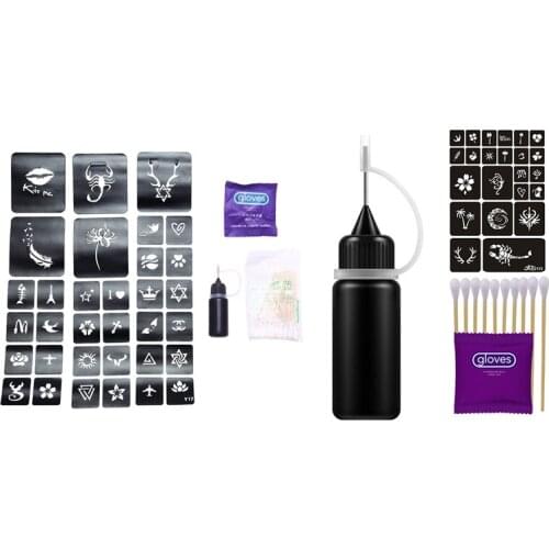 2 Pcs Temporary Tattoo Ink Natural Long Lasting Organic Jagua Fruit Gel/Ink No Chemicals 10Ml Tattoo Stickers Y17 &Y22