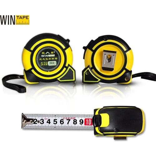 WINTAP High Precision Steel Measurement Tape System Auto Lock Tape Measure 5M Retractable Professional Measuring Tool
