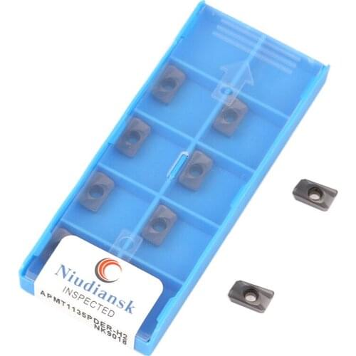 10Pcs APMT1135PDER-H2 Milling Carbide Inserts APMT1604PDER-H2 NK9018 Milling Turning Tool CNC Lathe Tools Cutting Blade APMT1135