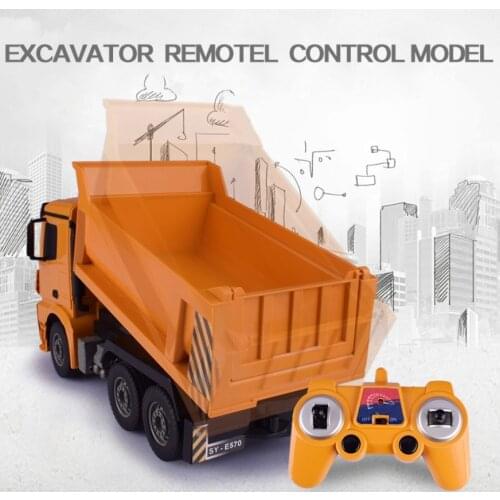 2.4G 6CH Rc Truck Dump truck Realistic Machine toys Remote Control engineering Model Vehicle Toys RC Toy