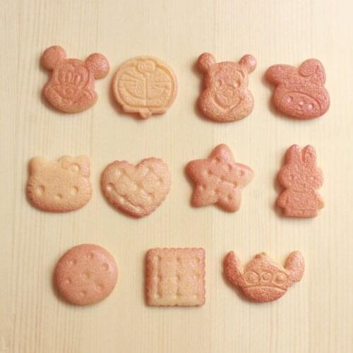 20pcs/lot flatback kawaii resin cartoon shaped Biscuits DIY resin Simulated food