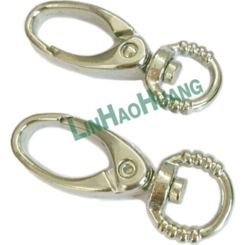 450pcs/lot 10mm Silver nickle Alloy Swivel Clasps Snap Key Hooks DIY Key Chain Ring 2017092601