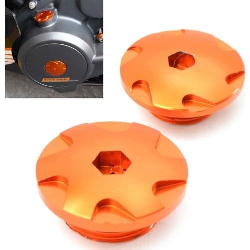 For 390 125 200 2011 2012 2013 2014 2015 2016 Motorcycle Accessories Aluminum Engine Filter Cap Covers Cup Plug