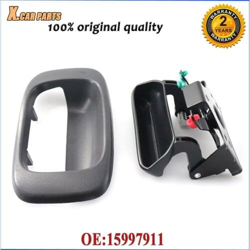 Car Rear Outside Tailgate Lift Gate Door Handle & Bezel Fit For GMC Sierra Chevrolet Silverado 1500 2500 3500 15997911 19120859