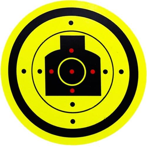 Splatter Blossom Target Stickers Chest Silhouette Diameter 3"/7.5cm, Shooting Targets, Outdoor and Indoor Sports, 100 Pcs/Pack