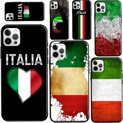 Italian Italy Flag For iPhone 12 mini 11 Pro Max Phone Case For iPhone 7 8 Plus 6S X XR XS Max SE 2020 Coque