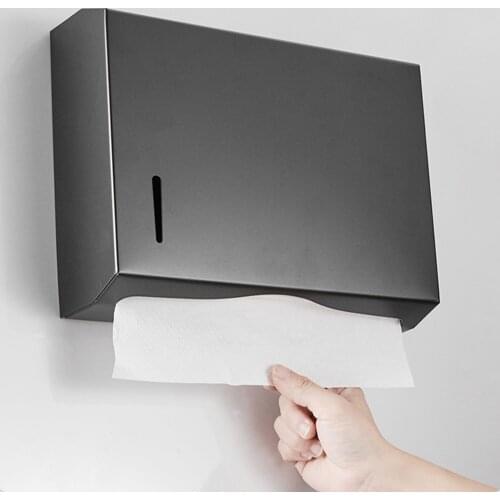 Paper Towel Dispenser Wall Mounted Paper Towel Holder Dispenser Stainless Steel Kitchen Bathroom Toilet Tissue Dispenser