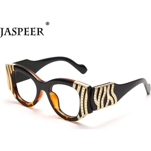 JASPEER Oversized Luxury Reading Glasses Women Eyeglasses Frame New Presbyopic Reader Glasses +1.0 1.25 1.5 1.75 to 4.0