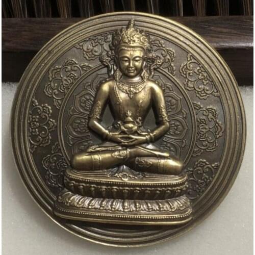 China brass Buddha Commemorative coins crafts statue