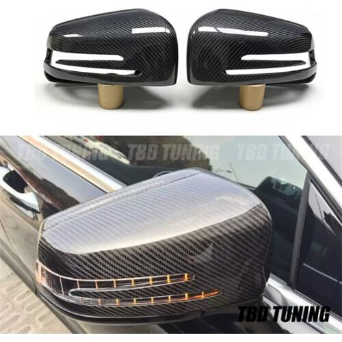 For Mercedes G Class G63 AMG Mirror Cover G55 GL W166 X166 2013-2018 2019 W463 GLE 43 63 Carbon Fiber Rear View Cap Mirror Cover