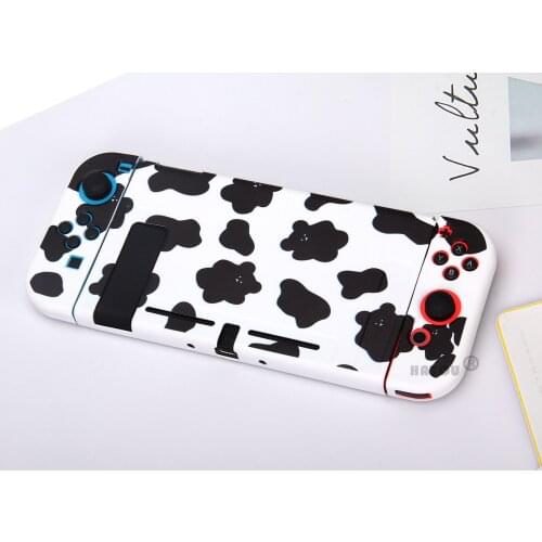 Cute Cow Grain Soft Shell for Nintendo Switch Protective Case TPU Shell Back Grip Cover for NS Switch Console Protector Dropshi