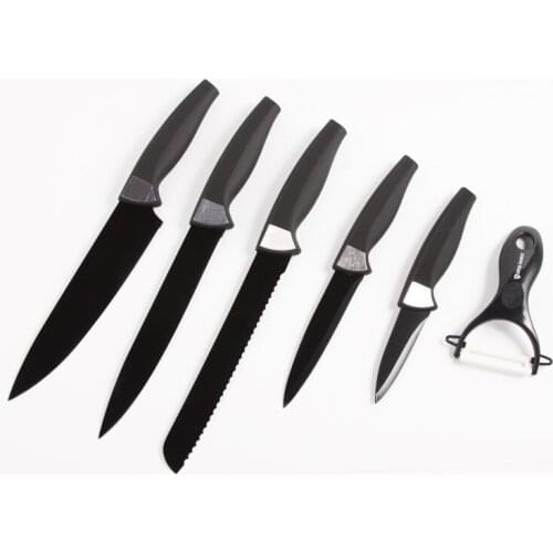 6PCS Kitchen Knife Set Stainless Steel Blades Chef Knife Sets Slicing Utility Paring Cooking Tools kitchen Knives Set