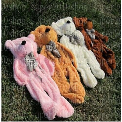 New Giant Big Teddy Bear Skin Cover Plush Toys Skin with Zipper 5 Colors No Cotton New Fashion Plush/nano Doll Pp Cotton Unisex