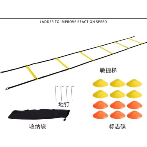 Wholesale high quality fixed soccer agility speed training ladder set Steps training agility ladder
