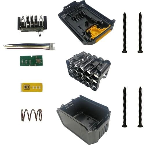 DCB200 15X18650 Li-Ion Battery Plastic Case PCB Charging Protection Circuit Board Box for DeWalt 18V 20V DCB203 DCB204