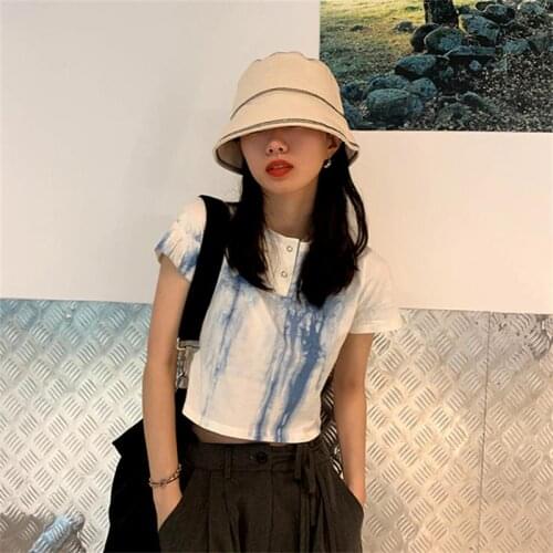 Casual Loose Ins Retro Tshirt Womens T-shirts Tops Japanese Kawaii Ladies Ulzzang Female Korean Harajuku Clothes For Women