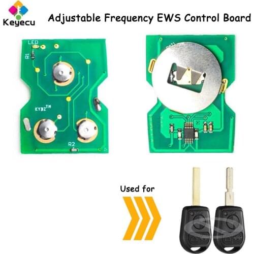 KEYECU Remote Control Car Key Board With 3 Button & 315MHz/ 433MHz Adjustable - FOB for BMW 3 5 7 X5 X3 Z4 E38 E39 E46 1995-2002