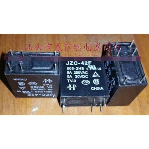 Relays JZC-42F 005-2HS 42F-2A-5V