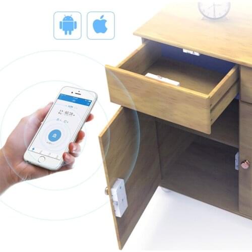 Smart Electronic Dormant Door Lock Phone APP Remote Control Security Locks Keyless Digital Invisible Locker BT Lock