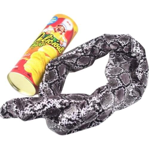 Fun Joke Toys Funny Potato Chip Can Jump Spring Snake Toy Gift April Fool Day Halloween Party Decoration Jokes Prank Trick