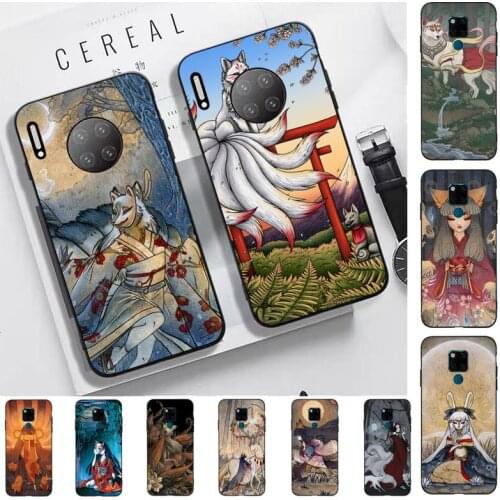 Yinuoda Birches The Wish Kitsune Fox Deer Yokai Phone Case for Huawei Mate 20 10 9 40 30 lite pro X Nova 2 3i 7se
