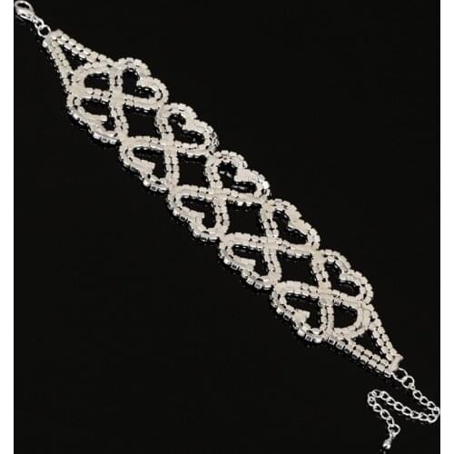 YFJEWE For Women Silver Color Vintage Handmade Chain Link Bracelet Free Shipping B215