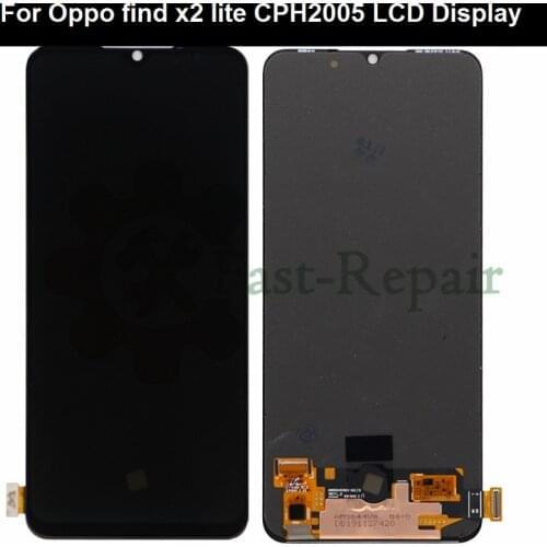 AMOLED For Ecran OPPO Find X2 Lite CPH2005 LCD Display Screen Digitizer Assembly Replacement For OPPO Find x2lite +Touch Panel