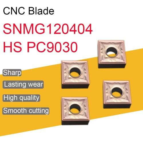 10PCS SNMG120404 HS PC9030 SNMG12 Carbide Inserts External Turning Tool CNC Lathe Cutter Tools High Quality For Stainless Steel