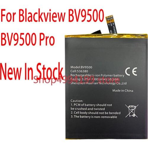 100% 10000mAh BV 9500 Battery For Blackview BV9500 Pro MT6763T 536380 Phone +Tracking Number