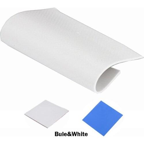 2piece/lot Lot 100X100x0.5MM Blue&white GPU CPU VGA Thermal Conductive Silicone Pad