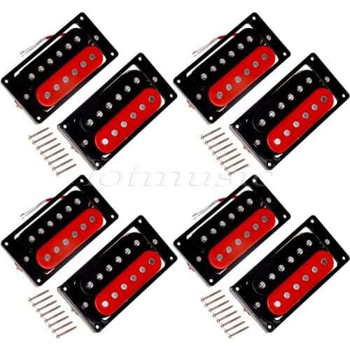 4 pairs Double Coil Humbucker Pickups 6 String Electric Guitar Pickup Neck+Bridge Pickups