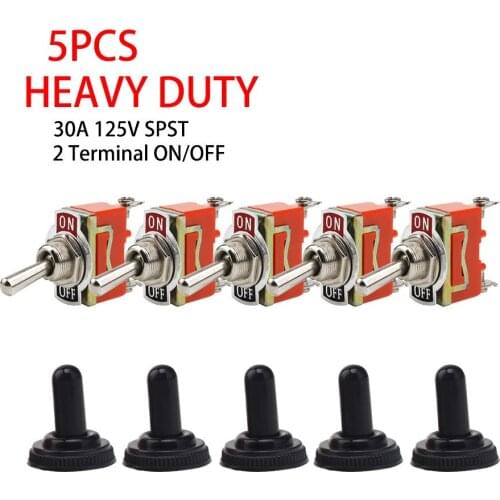 5Pcs Gratis Verzending Goede Kwaliteit E-TEN1021 2-Pin SPST 2 Terminal AAN-UIT 15A 250 V Toggle schakelaar orange