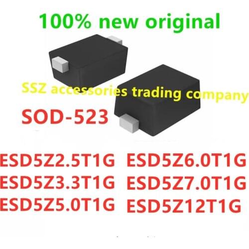500PCS ESD5Z2.5T1G ESD5Z3.3T1G ESD5Z5.0T1G ESD5Z6.0T1G ESD5Z7.0T1G ESD5Z12T1G PESD ESD 100% new original