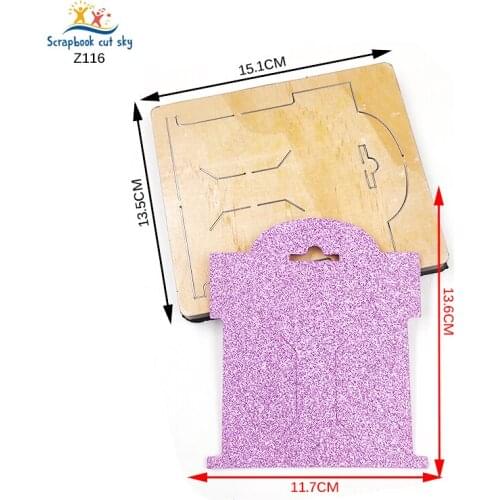 Bow hairpin card DIY Z116 Muyu Wooden Mold Scrapbook Cutting Dies Suitable For Market General Machines