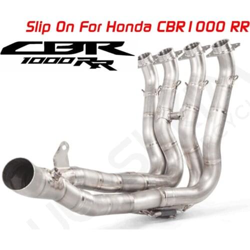 Free Shipping Motorcycle Modified 2004 - 2021 CBR1000 RR CBR 1000 Titanium Alloy Inline In Middle Segment Exhaust Pipe