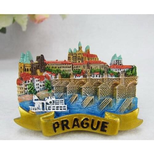 Czech Prague Charlie bridge Fridge Magnets Tourist Souvenirs Refrigerator Magnetic Stickers Home Decor Creative Decoration