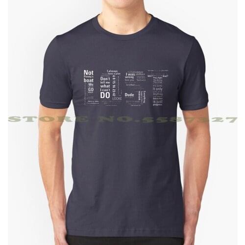 Lost Black White Tshirt For Men Women Jack Shephard John Locke Kate Sawyer Ben Linus Island Sayid Hugo Reyes Tv Nerd Nerdy