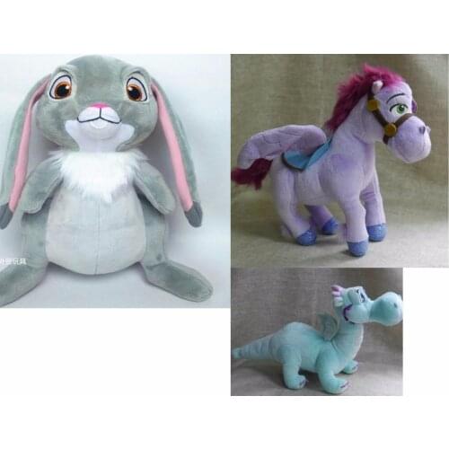 Sofia Royal Friends Horse Crackle Dragon Clover Rabbit Bunny Plush Toy Stuffed Animals Girls Toys