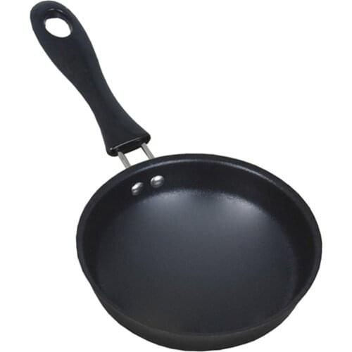 Stovetop Round Frying Pan Egg Maker Frypan 12cm Iron Fry Pan Kitchen Camping